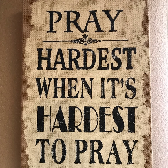 Other - Burlap wall art